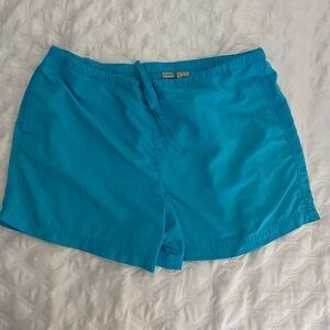 LL Bean Shorts Womens XL  Waist Pull On w/drawstring waist 4” inseam Turquoise